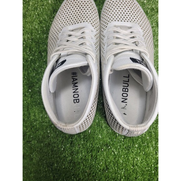 Nobull Dust Mid Top Lace Up White Leather Crossfit Sneakers Men Size 10.5 - Picture 13 of 14